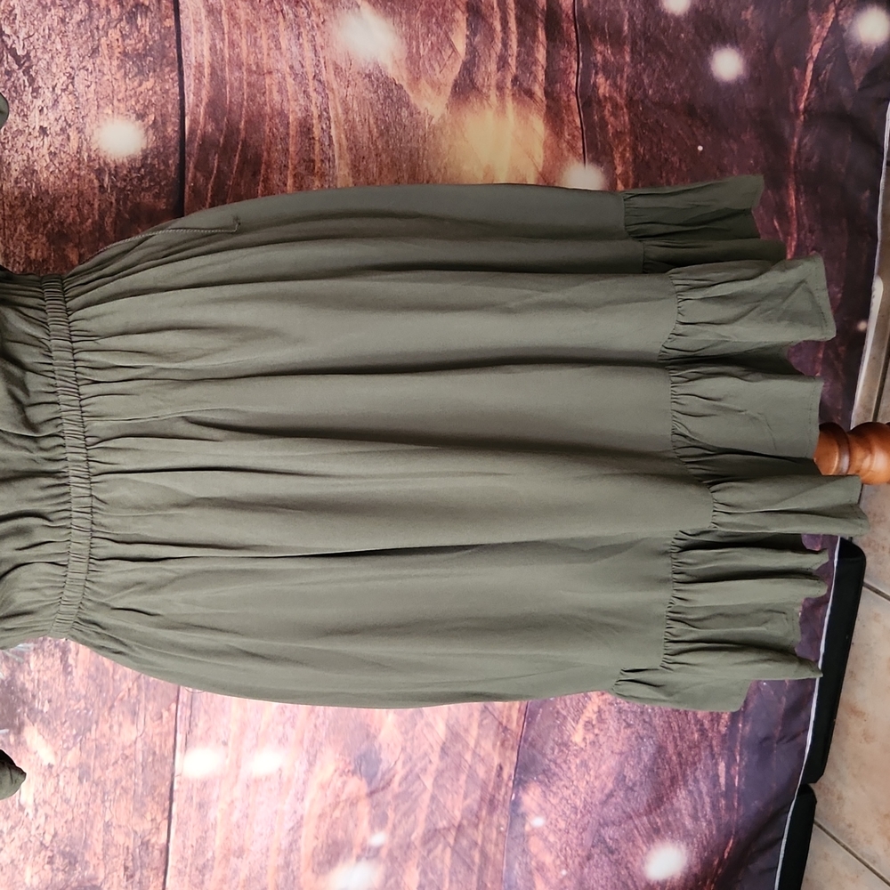 2 for $22  Jeans West summer short flutter sleeve minimalistic boho midi dress - Picture 3 of 6